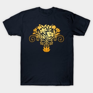 Gold Wildflower Bouquet T-Shirt